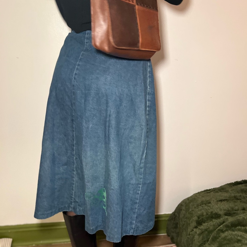 Vintage Denim XS MIdi Skirt